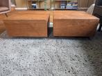 Robuuste Zware Houten Salontafels - Set van 2 of per stuk, Ophalen, Gebruikt, 50 tot 100 cm, Minder dan 50 cm