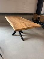 Unieke boomstamtafels op maat! Natuurlijk en Stijlvol, Vijf personen of meer, Rechthoekig, Overige houtsoorten, Nieuw
