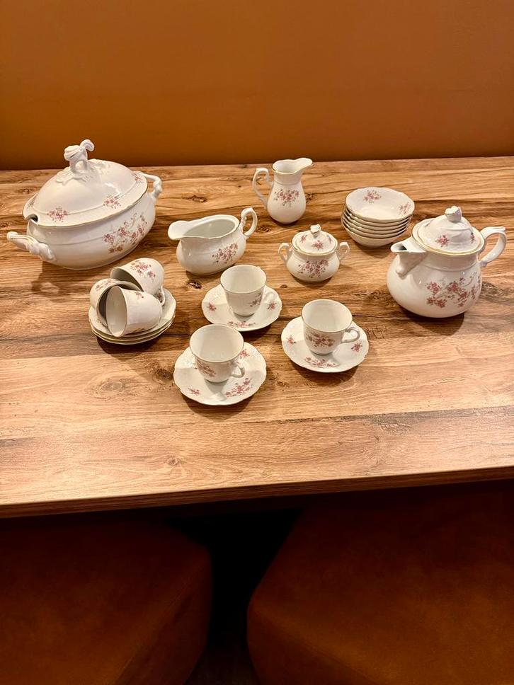 Titel: Thun Bohemia porselein – 23-delig servies – vintage, Antiek en Kunst, Antiek | Servies compleet, Ophalen of Verzenden