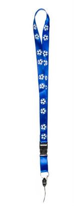 Keycord voetbal blauw,  nieuw, Ophalen of Verzenden, Nieuw, Blauw, Jongen of Meisje