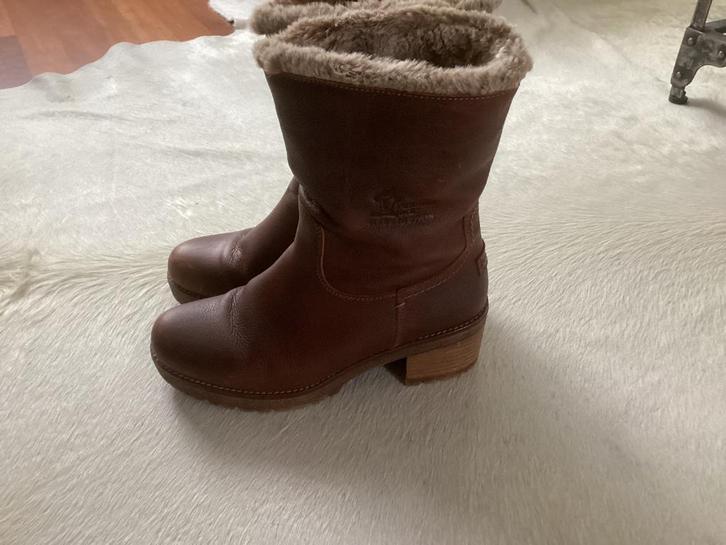 Panama Jack enkellaars 39 leer Piola B8, Kleding | Dames, Schoenen, Zo goed als nieuw, Lage of Enkellaarzen, Bruin, Verzenden