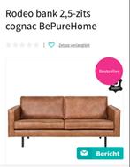 Cognac bankstel, Huis en Inrichting, Banken | Bankstellen, Ophalen, Gebruikt, 150 tot 200 cm, Driepersoons