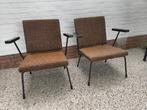 Rietveld 1401 vintage fauteuils, Huis en Inrichting, Ophalen, Metaal, 75 tot 100 cm, 50 tot 75 cm