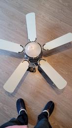 Plafondventilator met lamp voor flesje wijn, Ophalen, Gebruikt, Plafondventilator