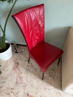 Rode Design Stoel - HVS, 52 cm breed ,108 cm hoog,43cm diep, Ophalen, Gebruikt, Leer, Modern