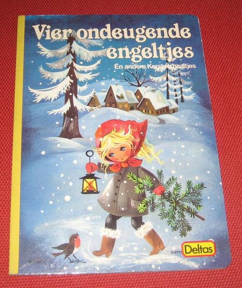 Kerstmis:  “Vier ondeugende engeltjes” kartonnen boekje 1984, Diversen, Kerst, Zo goed als nieuw, Ophalen