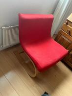 IKEA rode stoffen stoel 2x, Ophalen of Verzenden, Zo goed als nieuw, Eén, Rood