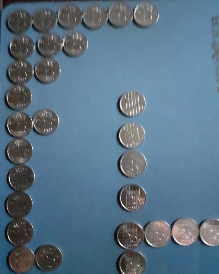 Kwartjes 26 stuks Wilhelmina Juliana en Beatrix, Postzegels en Munten, Munten | Nederland, Losse munt, 25 cent, Koningin Wilhelmina