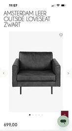 Sissy Boy, loveseat leer, 1 stuk, donkergrijs, Huis en Inrichting, Ophalen, Gebruikt, Leer