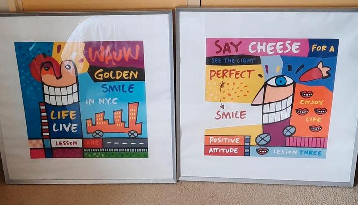 Te koop 2 zeefdrukken jean paul marsman ✅️, Antiek en Kunst, Kunst | Litho's en Zeefdrukken, Ophalen