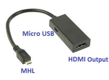 Partij 25 stuks MHL adapter; MHL -HDMI voor Samsung Sony HTC beschikbaar voor biedingen