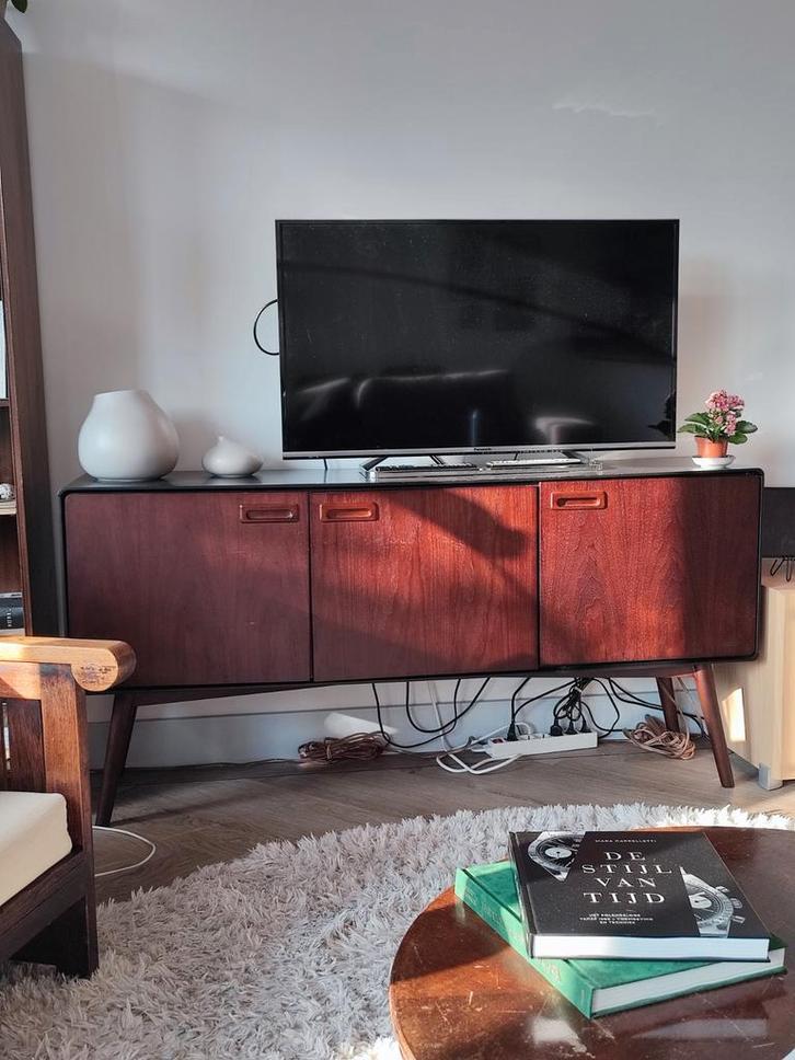 Dutchbone Juju dressoir, Huis en Inrichting, Kasten | Dressoirs, Gebruikt, 150 tot 200 cm, 25 tot 50 cm, Met deur(en), Overige houtsoorten