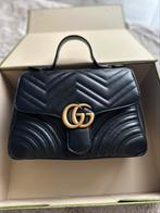 Gucci marmont medium tas, Ophalen of Verzenden, Zo goed als nieuw, Zwart, Handtas