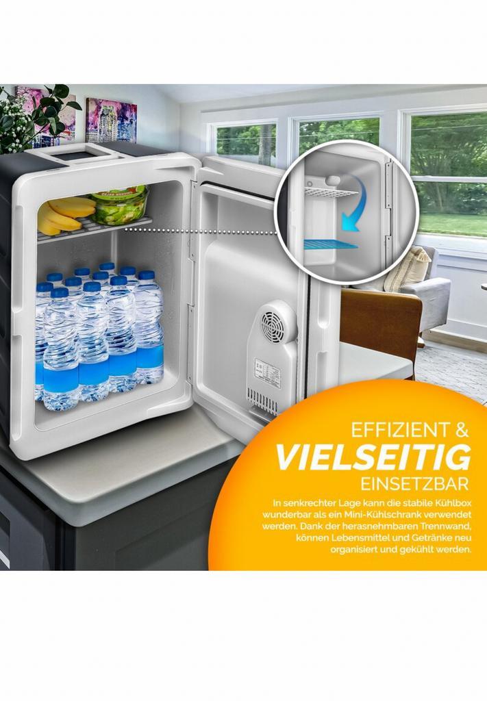 Tillvex Elektrische Koelbox 40L - Grijs, Caravans en Kamperen, Koelboxen, Nieuw, Koelbox, Elektrisch, Ophalen of Verzenden