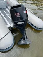 Suzuki 25 Pk 4 takt V-twin 2 cilinder kortstaart!!, Watersport en Boten, Ophalen, 10 tot 30 pk, Viertaktmotor, Zo goed als nieuw