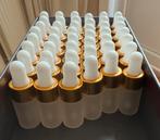 Pipetflesjes mat glas, goud en wit. 3ml, Ophalen of Verzenden, Zo goed als nieuw