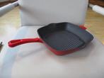 LIVARNO - gietijzer - grillpan, Gietijzer, Ophalen of Verzenden, Zo goed als nieuw, Keramische plaat