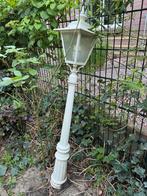Twee buitenlantaarns voor in tuin, Tuin en Terras, Ophalen, Gebruikt, Staal, Staande lamp