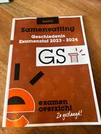 Examenboekje samenvatting Geschiedenis, Boeken, Verzenden, Zo goed als nieuw, Overige niveaus