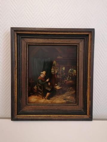 Antiek schilderij op paneel beschikbaar voor biedingen