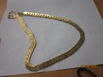 blaatjes ketting goud double, Ophalen of Verzenden, Zo goed als nieuw, Goud, Overige materialen