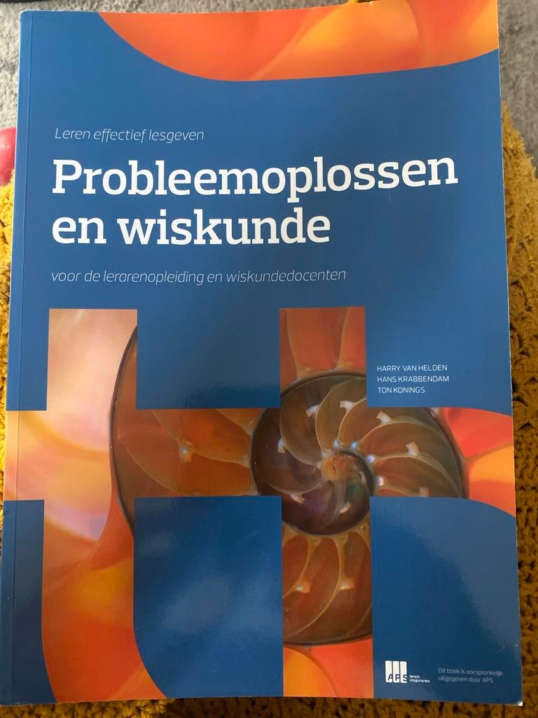 Probleemoplossen en Wiskunde - Tweede Druk, Boeken, Ophalen of Verzenden, Beta, Gelezen, HBO