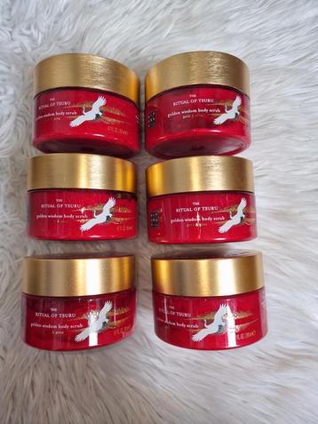 6x Rituals of Tsuru Body Scrub 200 ml per pot nieuw! beschikbaar voor biedingen