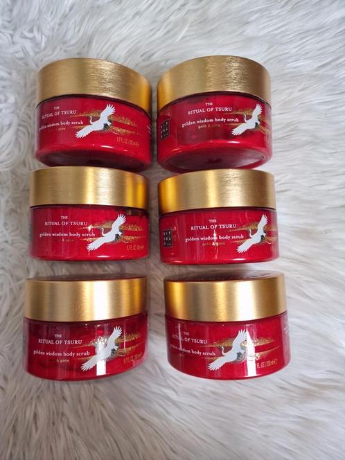 6x Rituals of Tsuru Body Scrub 200 ml per pot nieuw!, Sieraden, Tassen en Uiterlijk, Uiterlijk | Lichaamsverzorging, Nieuw, Ophalen of Verzenden