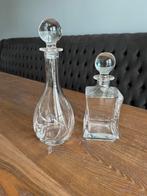 Twee kristallen karaffen, Antiek en Kunst, Antiek | Glas en Kristal, Ophalen