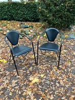 2 Stoeltjes in goede staat, Huis en Inrichting, Ophalen, Twee, Zwart, Zo goed als nieuw