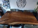 Suar Boomstam tafel, 1 geheel, 200 lang, breedte variabel, Ophalen, 200 cm of meer, Zo goed als nieuw, Vijf personen of meer