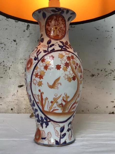 Imari tafellamp, Huis en Inrichting, Lampen | Tafellampen, Zo goed als nieuw, Minder dan 50 cm, Overige materialen, Ophalen