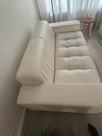 Leren bank Montèl wit, Ophalen, Gebruikt, Overige maten, 75 tot 100 cm