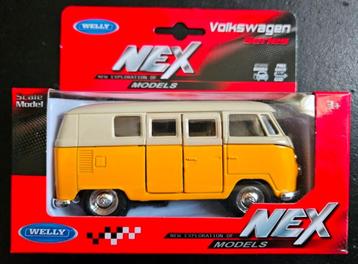 Welly VW volkswagen T1 bus klapdeuren geelwit beschikbaar voor biedingen