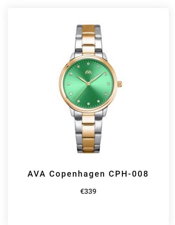 AVA Copenhagen CPH-008, Sieraden, Tassen en Uiterlijk, Horloges | Dames, Nieuw, Overige merken, Staal, Ophalen of Verzenden