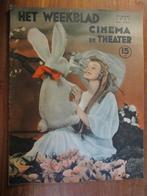 Het Weekblad Cinema & Theater 1937 nr 687, Verzenden, Gelezen, Muziek, Film of Tv