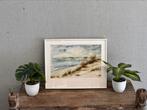 Schilderij “Hier aan de Kust”.Strand duinen zee, Antiek en Kunst, Ophalen of Verzenden