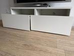 TV kastje IKEA met 2 lades. Wit, Ophalen, Gebruikt, 25 tot 50 cm, Minder dan 100 cm