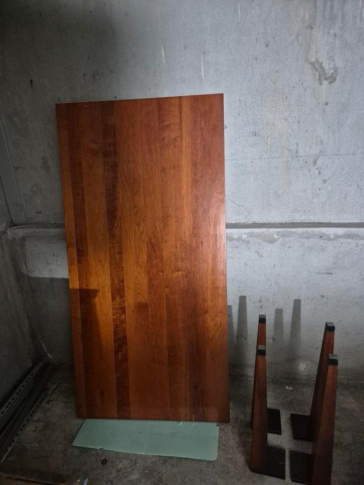 Eettafel kersenhout ( geen fineer), Huis en Inrichting, Tafels | Eettafels, Zo goed als nieuw, 50 tot 100 cm, 200 cm of meer, Vijf personen of meer
