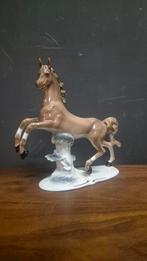 FENA Porzellan paard 31 cm hoog – vintage porseleinen beeld, Ophalen, Zo goed als nieuw, Dier