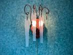 6 Vintage Brand van Egmond Wandlampen “Behind Frosted Glass”, Huis en Inrichting, Ophalen, Gebruikt, Glas, Brutalistisch