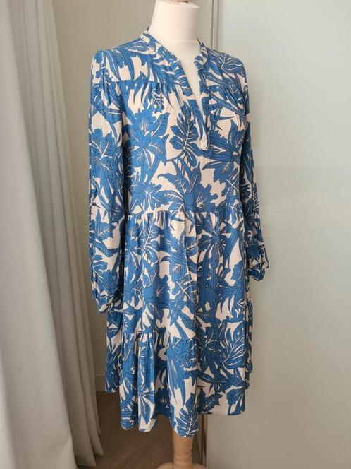 BY BAR JURKJE M, Kleding | Dames, Jurken, Zo goed als nieuw, Maat 38/40 (M), Blauw, Boven de knie, Verzenden