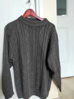 VINTAGE GEBREIDEN TRUI GRIJS KABELTRUI RETRO, Kleding | Heren, Truien en Vesten, Vintage, Ophalen of Verzenden, Grijs, Gedragen