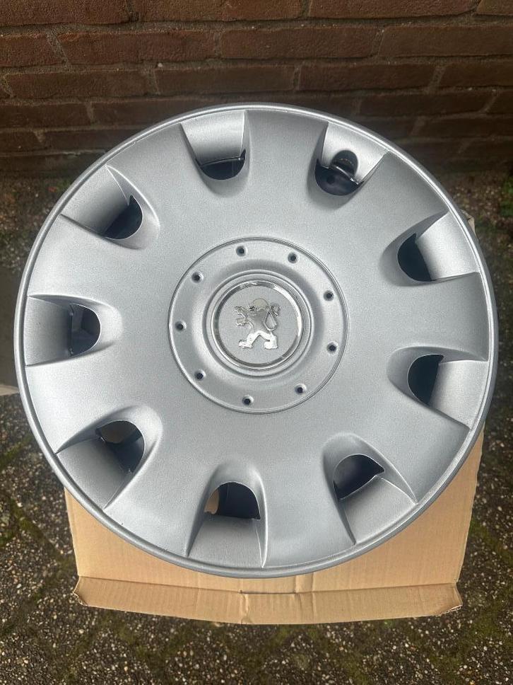 Wieldoppenset Peugeot 14 en 15 inch, Auto diversen, Wieldoppen, Nieuw, Ophalen of Verzenden