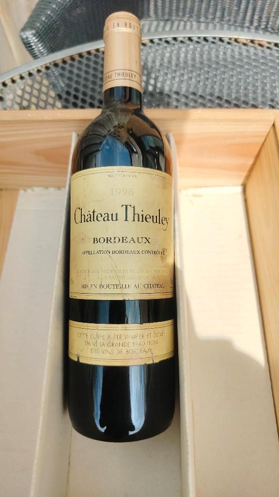 Chateau Thieuley Bordeaux 1996, Verzamelen, Wijnen, Nieuw, Rode wijn, Frankrijk, Vol, Ophalen of Verzenden