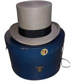 Francy-Tailor grijze hoge hoed., Ophalen of Verzenden, Zo goed als nieuw, Hoed