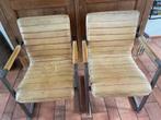Eetkamerstoelen, Huis en Inrichting, Stoelen, Ophalen, Gebruikt, Bruin, Metaal