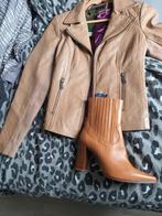 Aim leren jasje maat m als nieuw, Ophalen of Verzenden, Zo goed als nieuw, Maat 38/40 (M), Zwart