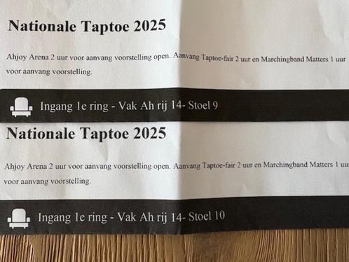 Taptoe Ahoy 2025 14 sept 2025, Tickets en Kaartjes, Evenementen en Festivals, Twee personen