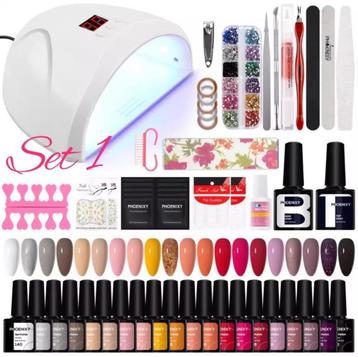 20 stuks Gellak Pakket met 36W uv led lamp. Nagels/Nail art. beschikbaar voor biedingen
